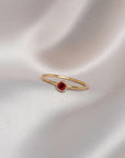 LA SOLITAIRE - ROUGE - GOLD