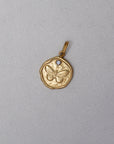 LE MÉDAILLON PAPILLON - GOLD - PENDENTIF