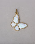 LE PAPILLON NACRÉ - GOLD - PENDENTIF
