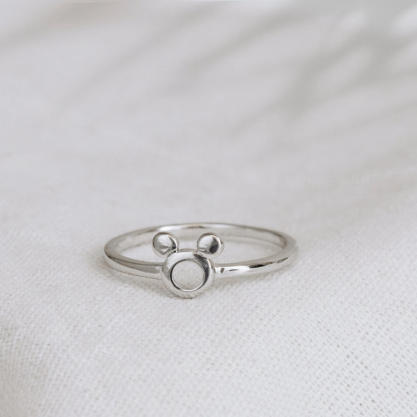 BAGUE MICKEY – ARGENT – - Main Image